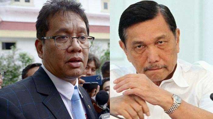 TABIAT MENKEU PURBAYA - Kolase foto Menteri Keuangan Purbaya Yudhi Sadewa dan Luhut Pandjaitan.
