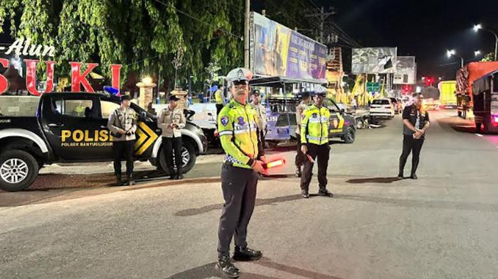 Polisi Mengepung Dari Tiga Penjuru, Tangkap Belasan Motor Untuk Balap Liar di Situbondo