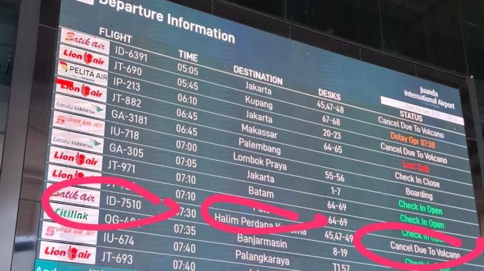 Nasib Penumpang Di Juanda Surabaya Harap-harap Cemas, Sejumlah ...