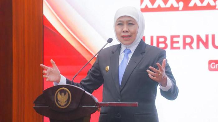 PERKECIL DISPARITAS - Gubernur Jawa Timur, Khofifah Indar Parawansa menyampaikan jumlah desa mandiri di Jatim terbanyak di Indonesia dan bisa menjadi penopang pembangunan di tanah air.