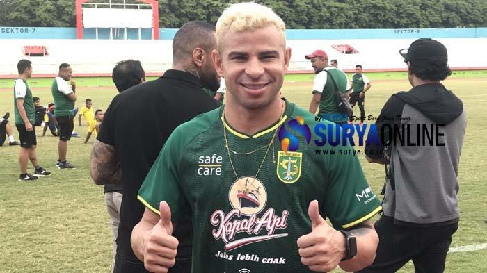 Diogo Campos datang ke Stadion Gelora Delta Sidoarjo (17/9/2019). 