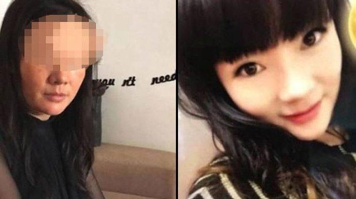 Janda cantik saat menggunakan makeup dan aplikasi edit foto untuk menipu pacarnya 