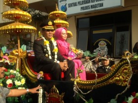 Kapolres Baru Magetan AkanUsut Pengadaan Seragam Hansip