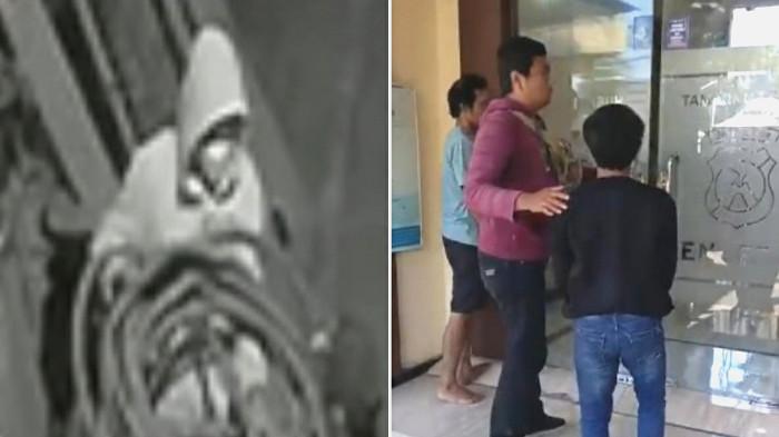 AKSI MALING KABEL - Anggota Polsek Kenjeran berhasil menangkap dua pemuda komplotan maling kabel tembaga seberat 35 kg di sebuah pabrik kawasan Jalan Nambangan, Surabaya, Jawa Timur, Senin (9/2/2026). Aksi pelaku terekam CCTV saat mencuri kabel pada Kamis (20/11/2025), kabel dijual seharga Rp 5 juta.