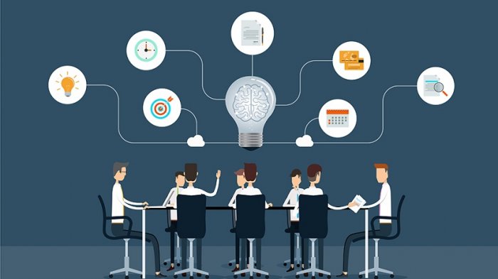 Ilustrasi berbisnis.