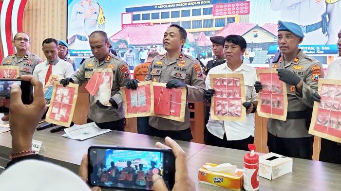 Polisi Bekuk Seorang Pengedar Narkotika di Kota Madiun, Sita 1 Kg Sabu dan Ratusan Butir Pil Ekstasi