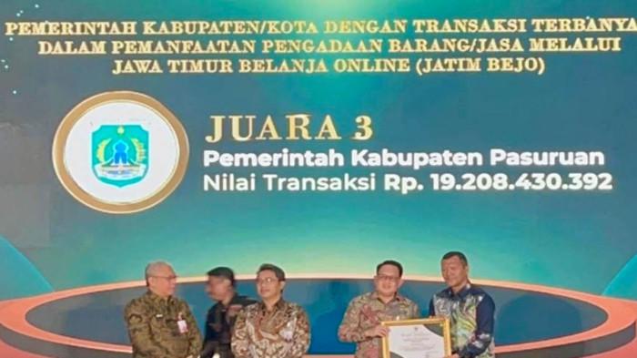 Pemkab Pasuruan Tiga Besar PBJ Lewat Jatim Bejo, Perkuat Komitmen Transparansi Dalam Belanja Daerah