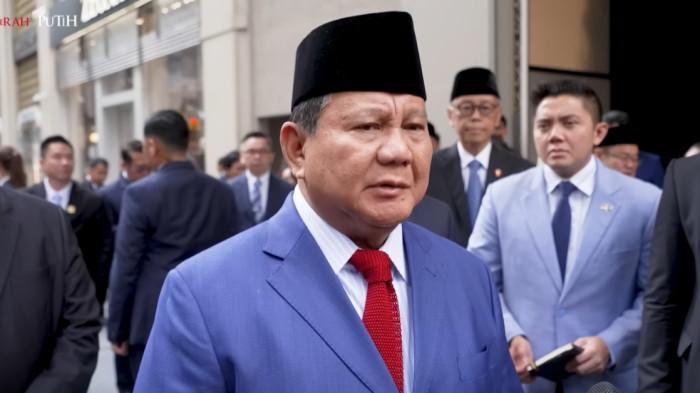 PRESIDEN PRABOWO - Presiden RI Prabowo Subianto menanggapi pujian yang disampaikan Presiden Amerika Serikat (AS) Donald Trump atas atas pidatonya dalam Sidang Majelis Umum ke-80 Perserikatan Bangsa-Bangsa (PBB) di New York, AS, Selasa (23/9/2025).Trump menilai pidato Prabowo penuh ketegasan dan energi.  