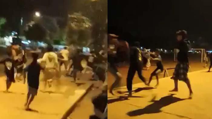 Aksi Tawuran Perang Sarung Remaja di GOR Tuban Jadi Viral, Polisi: Kejadian Belum Diketahui