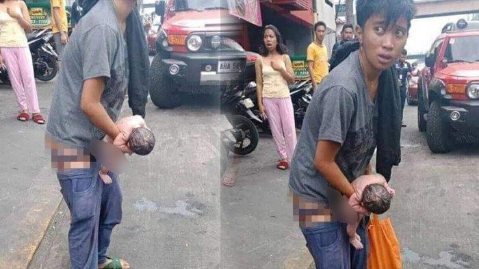 VIDEO Tukang Parkir Melahirkan di Pinggir Pasar, Sempat Tak Dapat Pertolongan Lantaran Bajunya