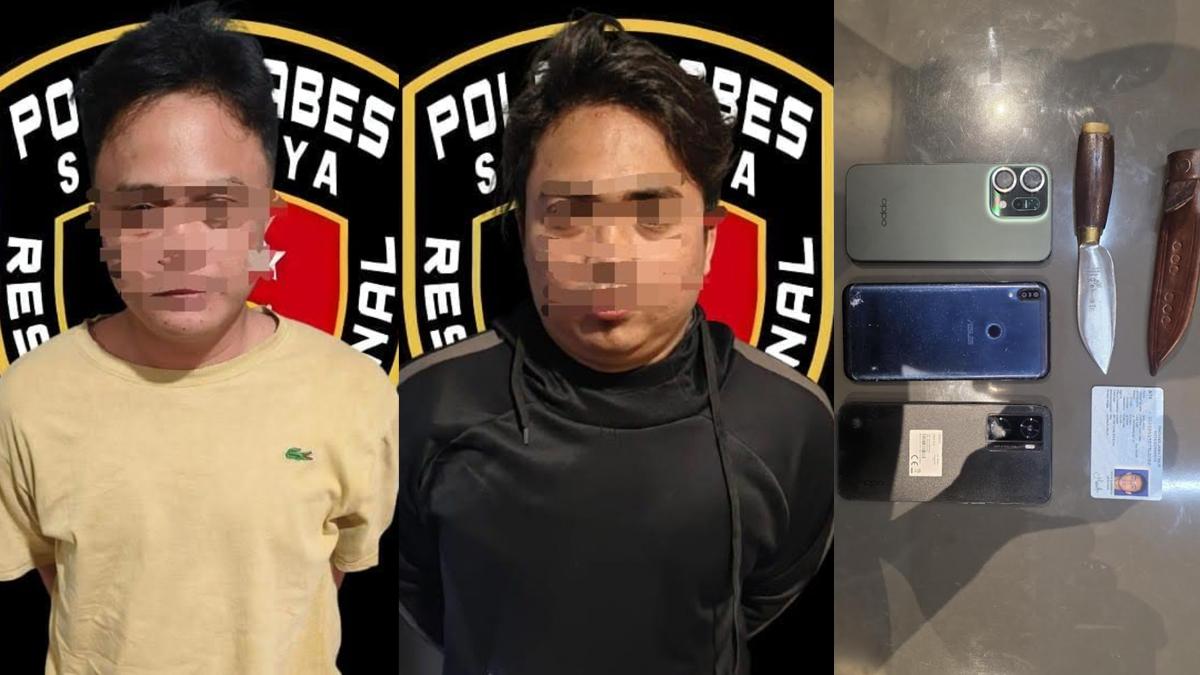 Polrestabes Surabaya Ringkus Komplotan Begal Motor Bermodus Tuduhan Palsu - Surya.co.id