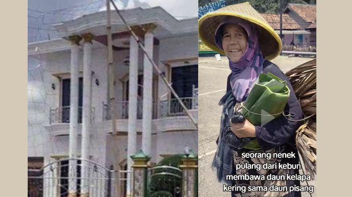 Alasan Nenek Rustini Sultan Kampung Gendong Daun Kering Tiap Hari, Baju Lusuh dan Pakai Topi Caping