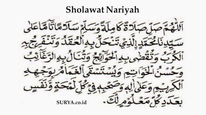 Lirik Sholawat Nariyah Arab Lengkap Makananya untuk Memohon Pertolongan