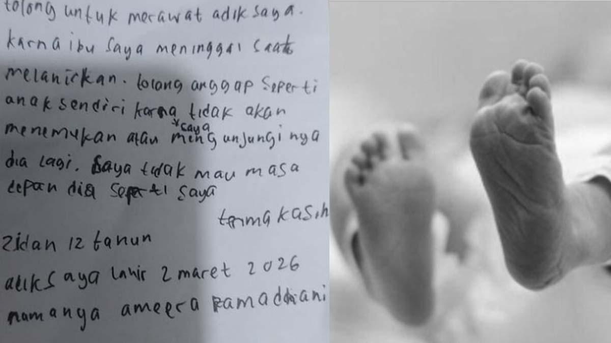 Sosok Misterius di Balik Temuan Bayi di Gerobak Nasi, Isi Surat Pembuang Tak Sesuai Kesaksian Warga