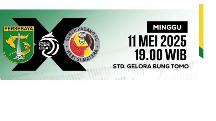 Link Live Streaming Persebaya Surabaya vs Semen Padang, Selain di Indosiar: Laga Wajib Menang
