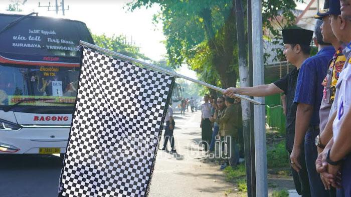 7 Armada Bus Arus Balik Gratis dari Trenggalek ke Surabaya Diberangkatkan, Ini Pesan Mas Ipin