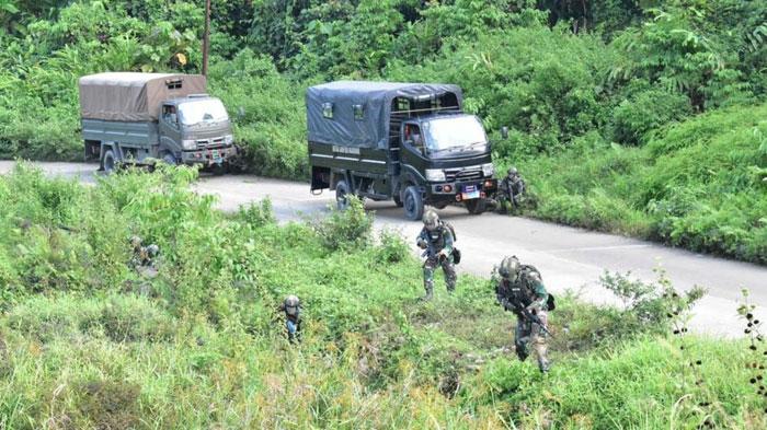 DETIK-DETIK Pergerakan Pasukan Yontaifib 3 Marinir Diadang KKB Dalam Skenario Latihan, Ini Endingnya