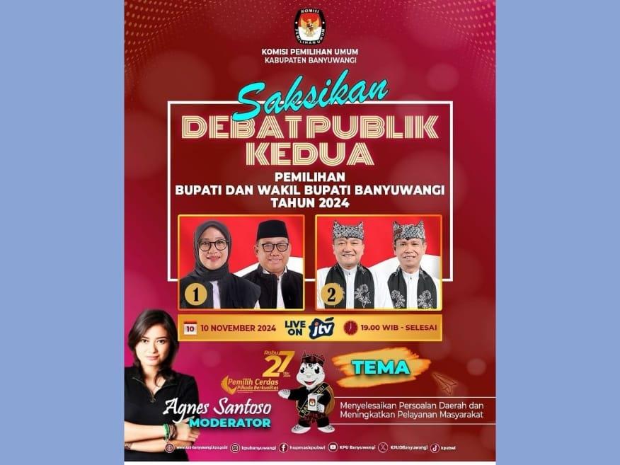 KPU Banyuwangi Gelar Debat Publik Kedua Pilkada Banyuwangi