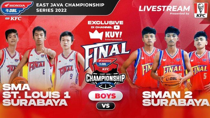 Link Live Streaming DBL 2022: Final Putra Sinlui 1 vs SMAN 2 Surabaya di East Java Series