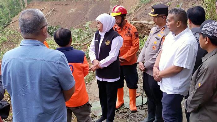 Identifikasi Titik Rawan Longsor di Trenggalek, Gubernur Khofifah Datangkan Tim Ahli dari Unibraw