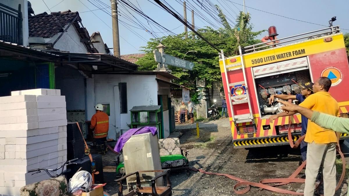 Kebakaran Rumah di Pungging Mojokerto, Diduga Akibat Korsleting Listrik