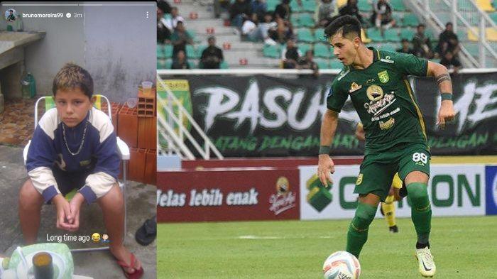 Bikin Pangling! Bintang Persebaya Surabaya Bruno Moreira Bagikan Foto Masa Kecil, Begini Tampangnya