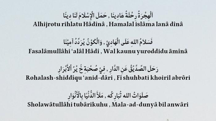 Lirik Sholawat Al Hijrotu Arab, Latin dan Terjemahan Lengkap
