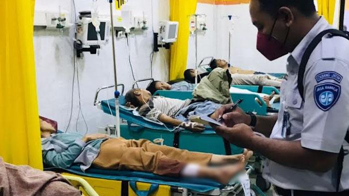 Jasa Raharja Beri Santunan untuk Korban Bus Pariwisata Terjun ke Jurang di Sarangan Magetan