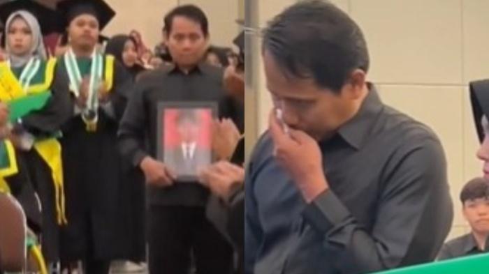 Kisah Pilu Ayah Bawa Foto Anak saat Wisuda UNISA Yogyakarta, Wisudawan Tewas dalam Kecelakaan Motor