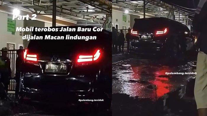 Nasib Pengemudi Alphard Terobos Jalan Baru Dicor, Dibiarkan Terjebak 3 Jam dan Dituntut Ganti Rugi
