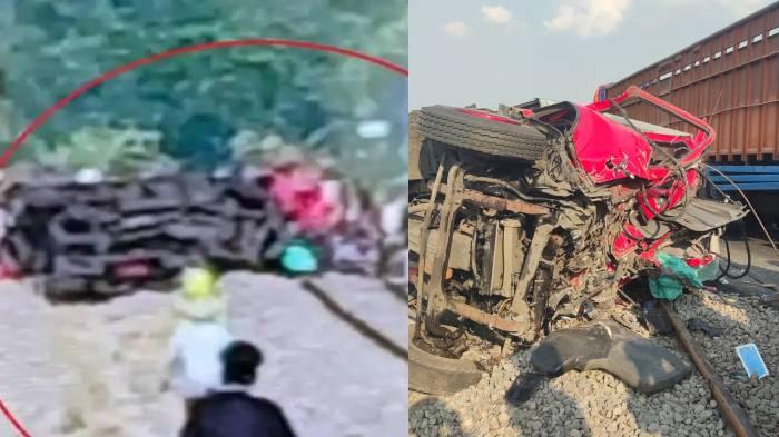 Penyebab KA Logawa Tabrak Truk di Nganjuk hingga Sopir Meninggal, Diduga Gegara Palang Pintu Telat - Surya.co.id