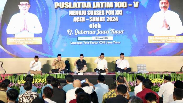 Pj Gubernur Jatim Adhy Karyono Targetkan Jawa Timur Juara Umum PON 2024
