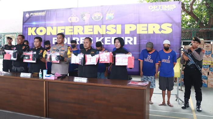Dalam 9 Bulan, Satresnarkoba Polres Kediri Amankan Ratusan Tersangka Kasus Narkoba
