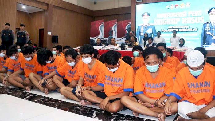 Polresta Sidoarjo Beber Ungkap Kasus Narkoba, Sita Barang Bukti Senilai Rp 10,9 Miliar