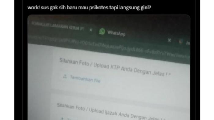 Viral Warganet Pertanyakan Lampiran KTP dan KK untuk Lamar Kerja, Begini Respons Kemnaker
