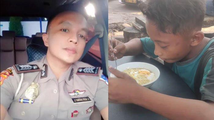 Segini Besaran Gaji Bripka Rizky yang Traktir Makan Rangga, Bocah Pengamen Kelaparan Tak Punya Uang