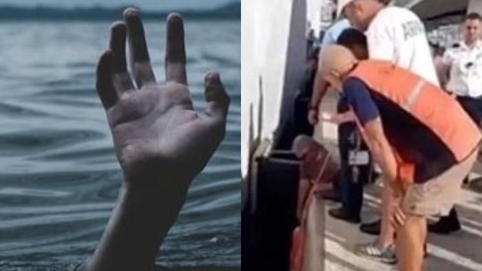 Momen Ngeri Bocah 8 Tahun Jatuh di Celah Kapal dan Dermaga, Ayah Ikut Nyebur, Ibu Histeris: Mana?!