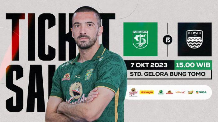 Link Beli Tiket Persebaya vs Persib Bandung di GBT, Bonek Bisa Pilih 3 Kategori Harga