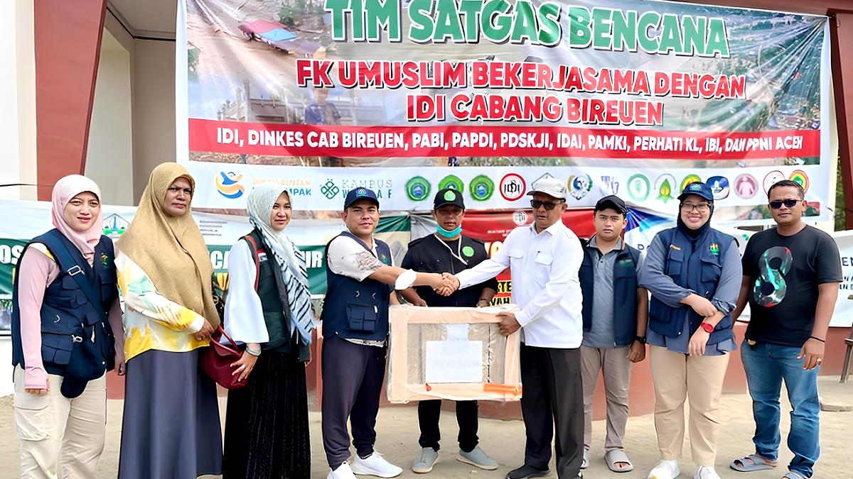 Pasca Banjir Aceh, Unusa Peduli Pasang Starlink hingga Instalasi Air Bersih di RSUD Peusangan Raya