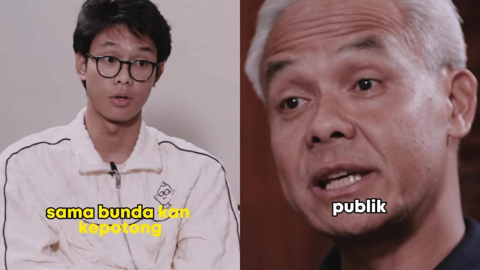 VIRAL VIDEO Putra Ganjar Pranowo Nangis di Depan Sang Ayah saat Bahas Perasaan, Tuai Pujian Warganet