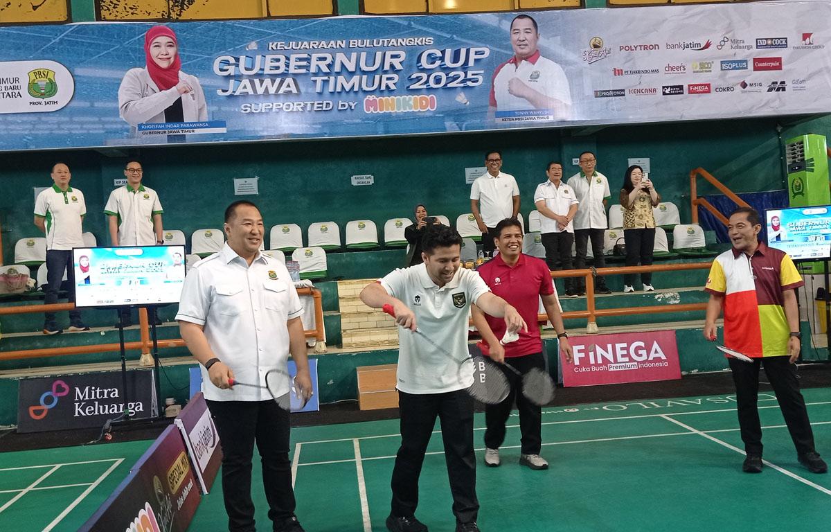 Emil Dardak Bangga Bulutangkis Gubernur Cup Jatim 2025 Diikuti 1.183 Atlet