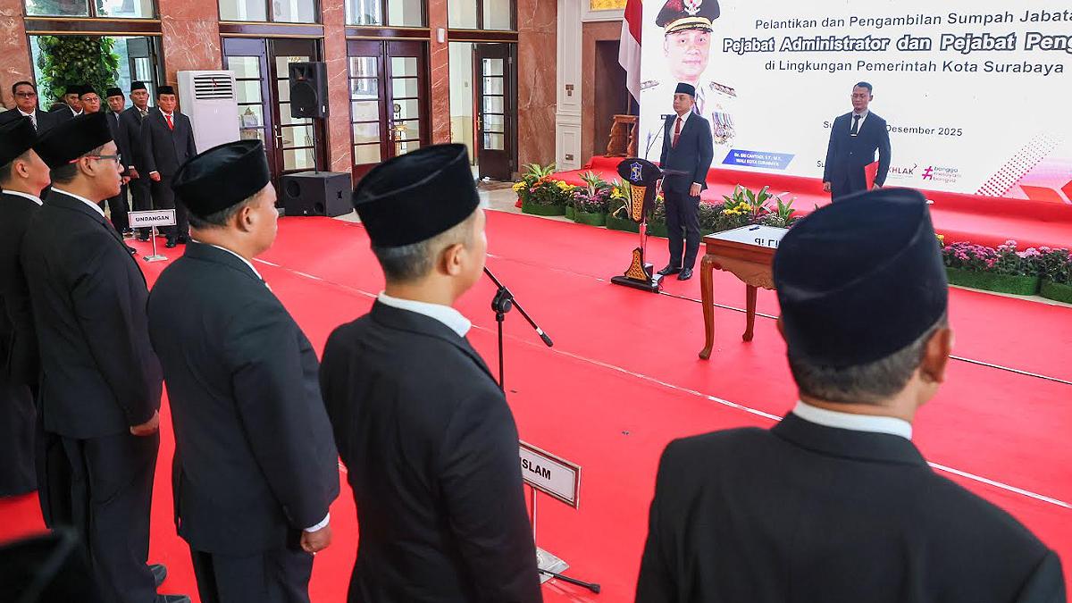 Wali Kota Eri Cahyadi Isyaratkan Pelantikan Pejabat Pemkot Surabaya Jelang Akhir 2025