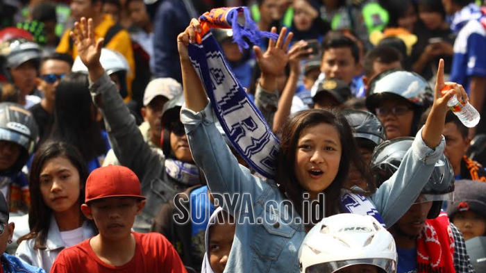 Selama Konvoi Napak Tilas di Kota Malang, Aremania diminta Patuhi Aturan Lalu Lintas