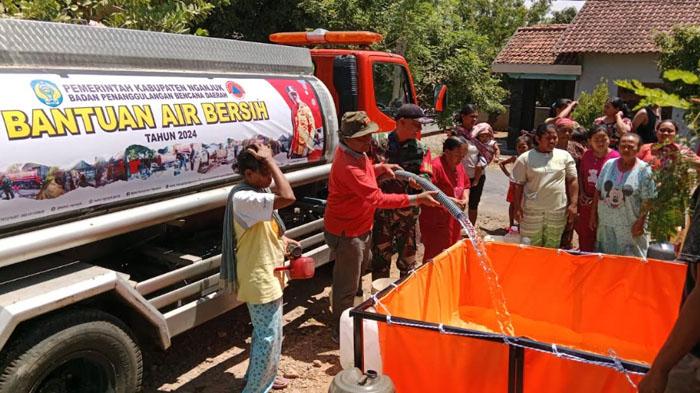 Dalam Sepekan 5 Dusun Terdampak Kekeringan, BPBD Nganjuk Sudah Salurkan 75.000 Liter Air Bersih
