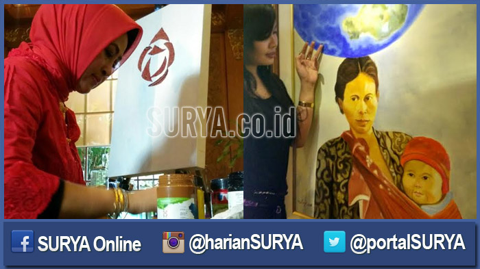 21 Perempuan Jatim Pamer Lukisan di Hotel Singgasana Surabaya sampai 17 Mei