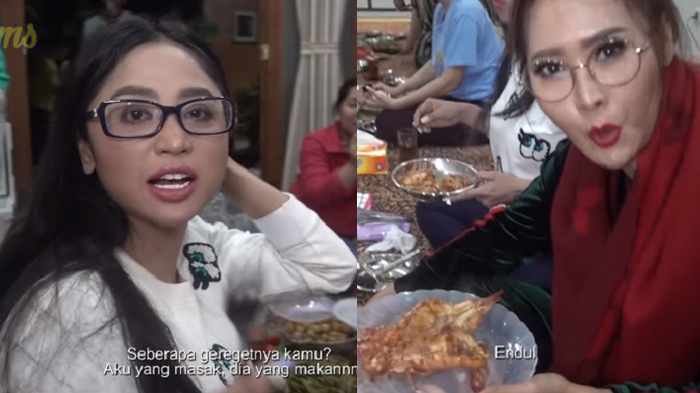 Reuni di Rumah Soimah, Inul Daratista, Dewi Perssik & Zaskia Gotik Asik Makan Lesehan di Lantai