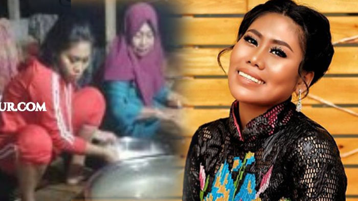 Heboh Video Evi Masamba Cuci Piring di Acara Pernikahan Kampung, Lihat Reaksi Warga!