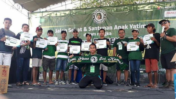 Bonek Arek Made Sambikerep Kota Surabaya, Konsisten Lakukan Kegiatan Sosial