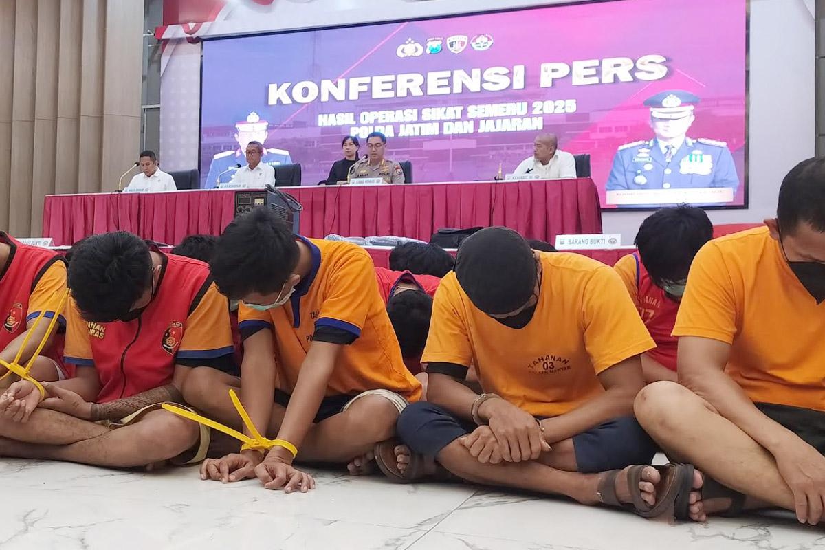 Operasi Sikat Semeru 2025: 1.135 Pelaku Kejahatan Ditangkap, Komplotan Curanmor Beraksi Pakai Sarung