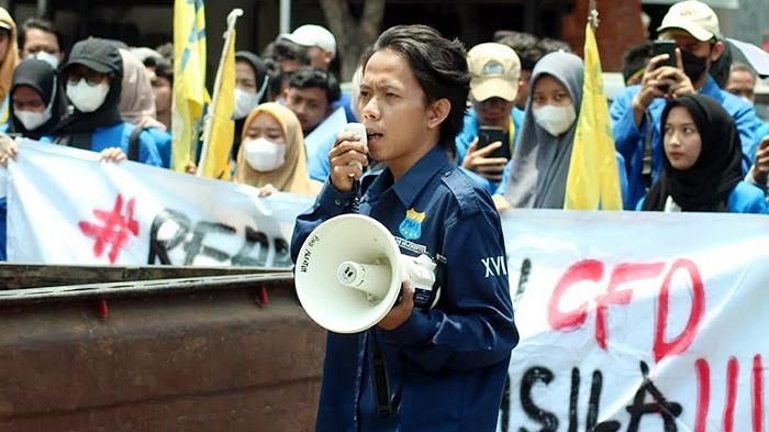 Ada Indikasi Penyusup, Mahasiswa Menarik Diri Dari Aksi Demo di Mojokerto Raya